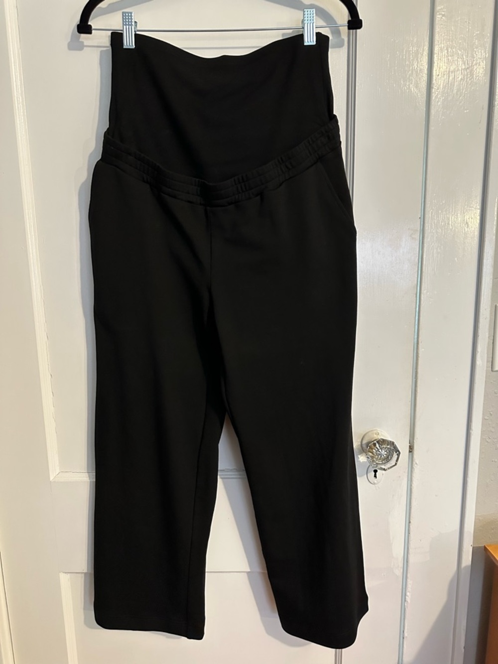 NWT Black Maternity Wide Leg Pants SMALL